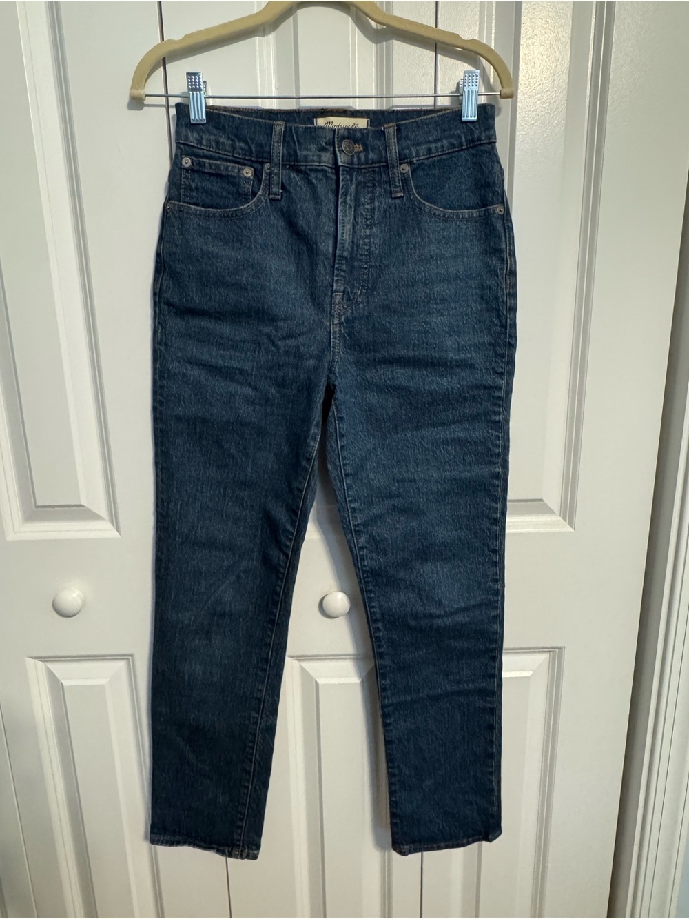 NWT Madewell The Perfect Vintage Jean - Dark Indigo Straight-Leg Jeans - Size 26